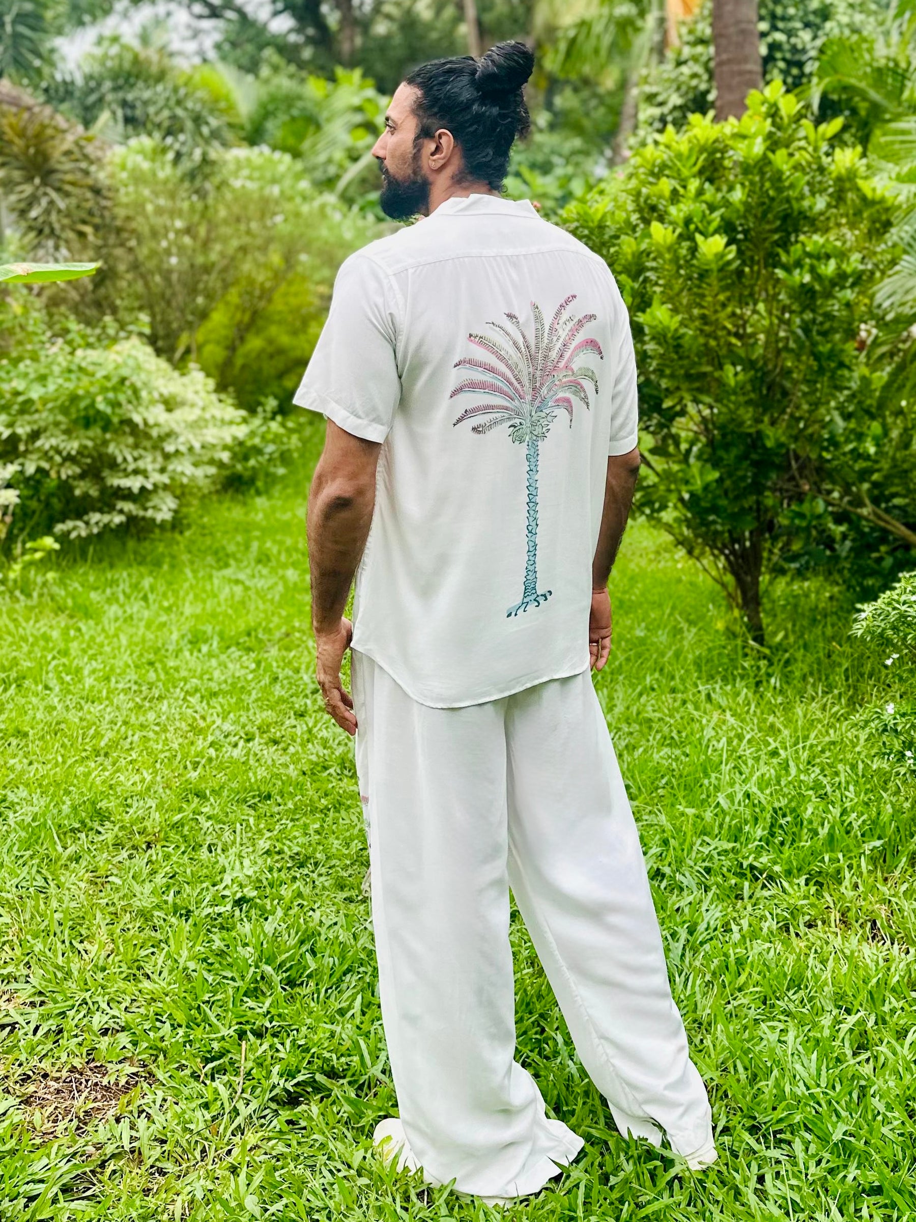 Palm Oversized Modal Digital Print Shirt