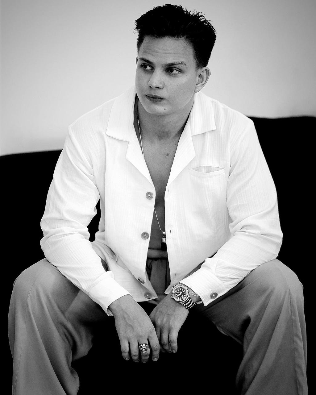 White Rayon Flared Pant