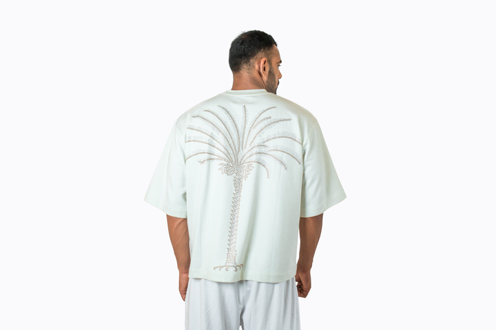 T-Shirt Palm Rhinestone