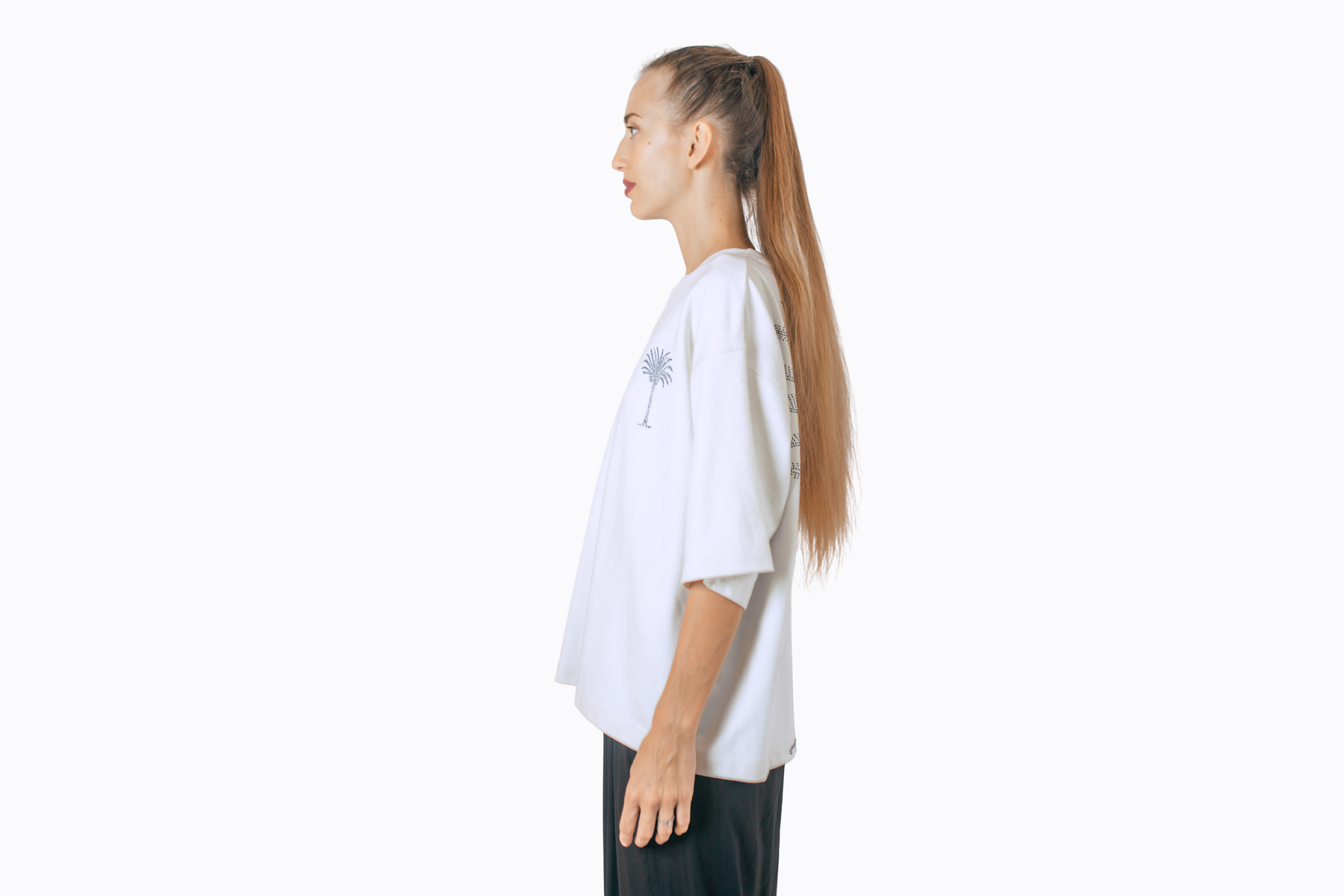 T-Shirt - Palm Rhinestone