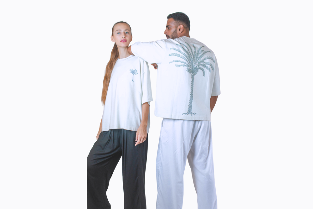 T-Shirt - Palm Rhinestone