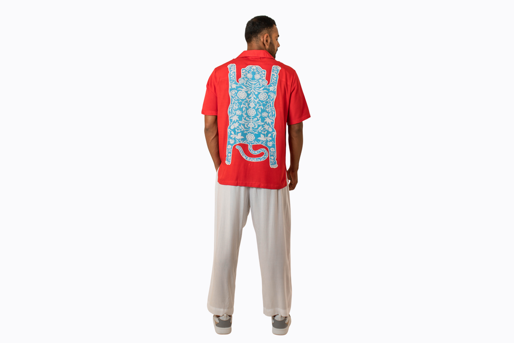 Oversized Floral Tiger Shirt