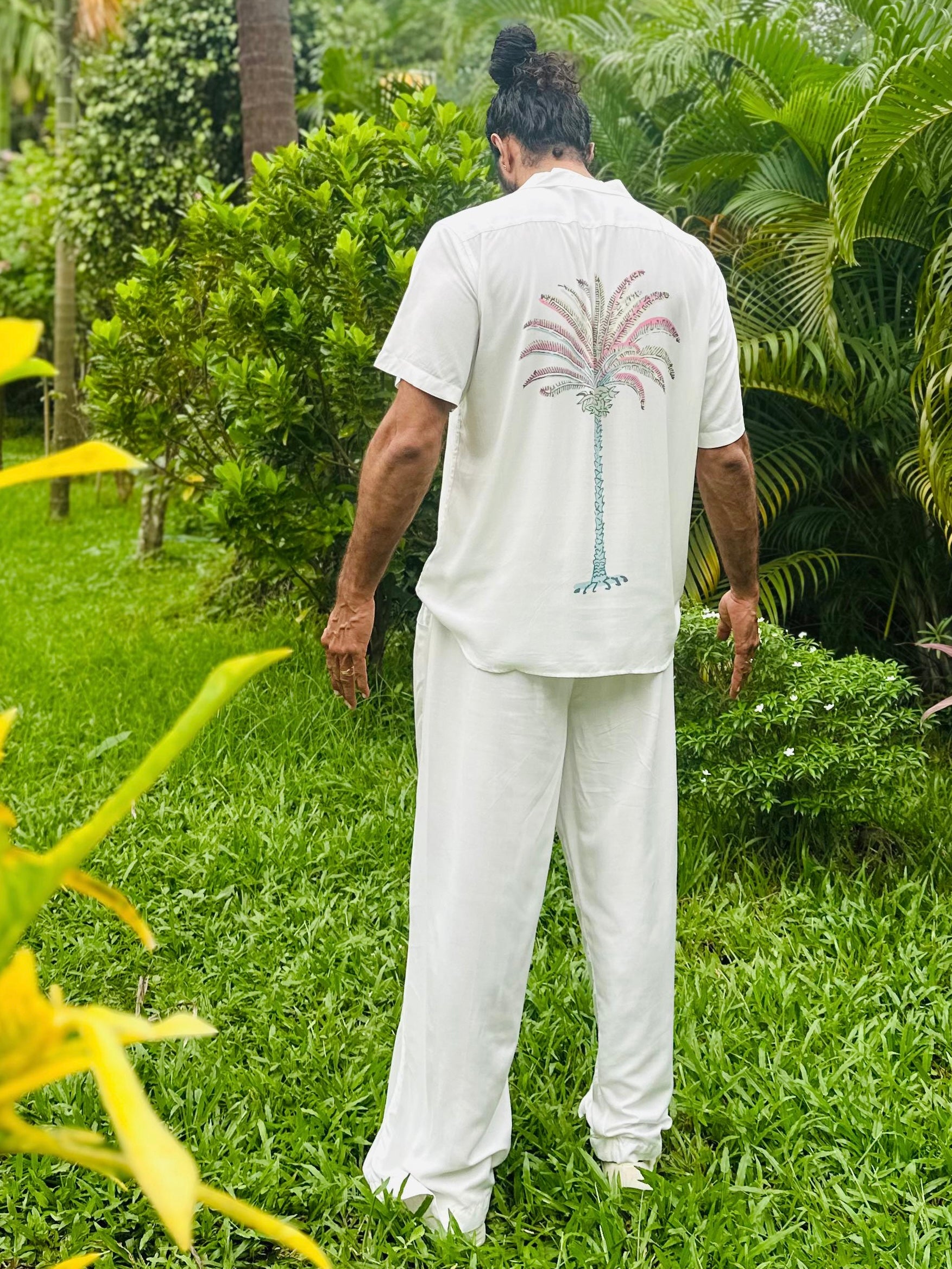 Palm Oversized Modal Digital Print Shirt