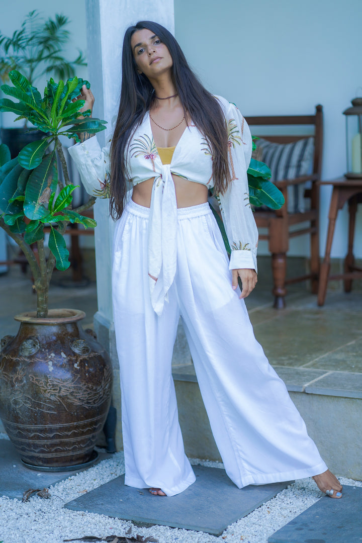 Natural Palm Knot Crop Top